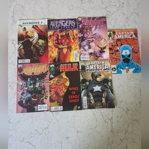 Lot of 7 Avengers; Captain America; Hulk Marvel Comic Book Collection